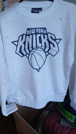 White custom crewneck