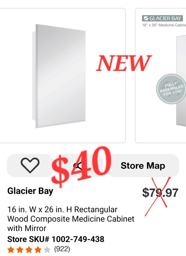 Medicine Cabinet with Mirror