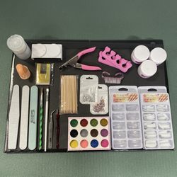 Acrylic Nail Set. Manicure Set 34 Piece