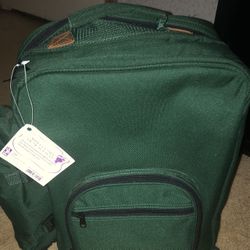 Green Wine Country Picnic Bag, 4 Person Setup 