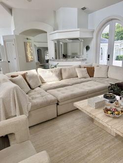 Beige Trundle Couch