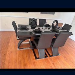 Black Dining Room Set 