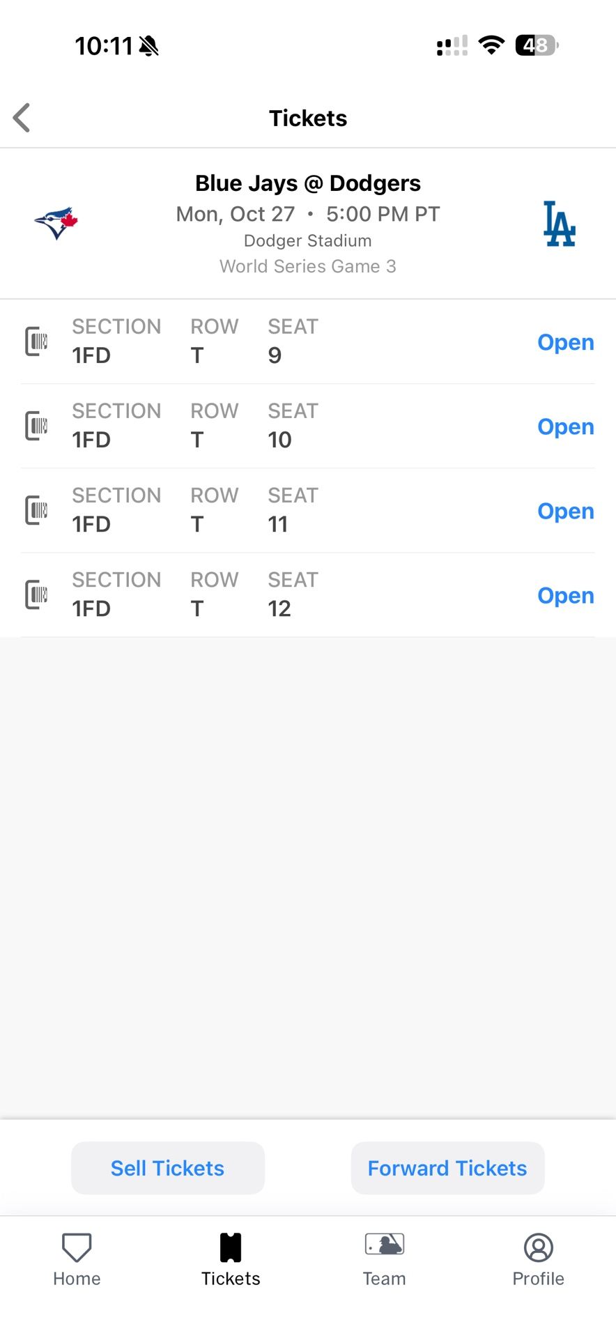 World Series Game 3 Tickets!