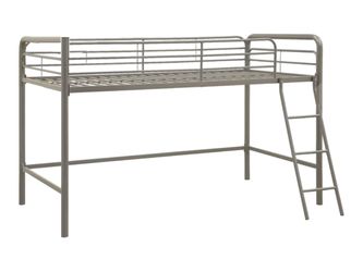 DHP Jett Junior Twin Metal Loft Bed – Silver, Disassembled