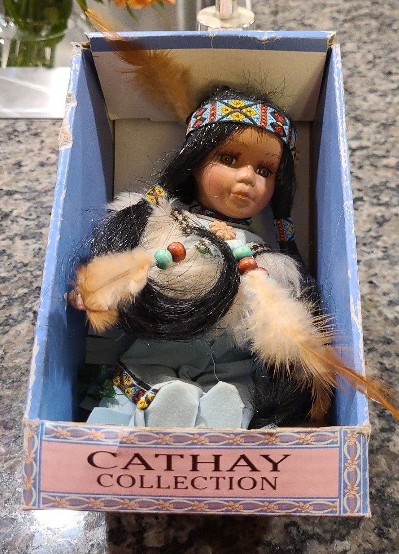 Vintage Native American porcelain goal period from the Cathy collection.