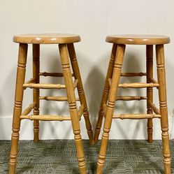 Two Wooden Stools