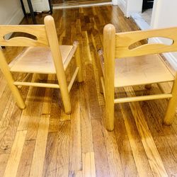 Bamboo wood chairs