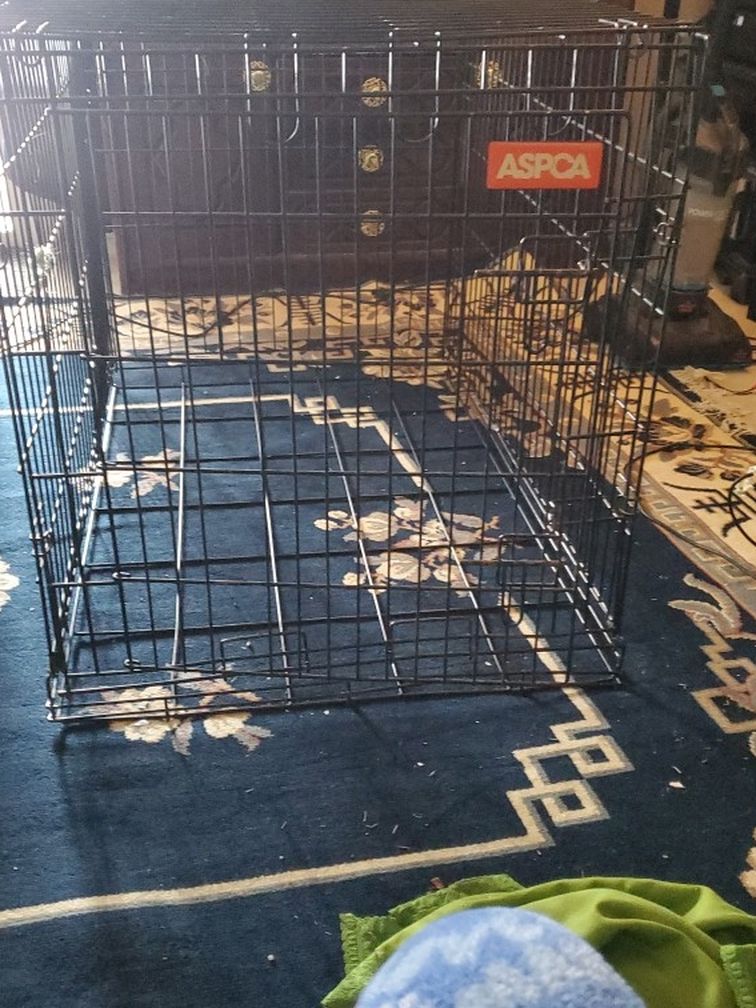 Folding Dog Crate Height 28 Width 38 Length 28 Frame Bed Is Missing