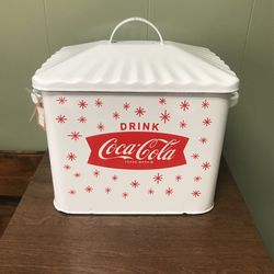 New metal Coke canister  / bread box 