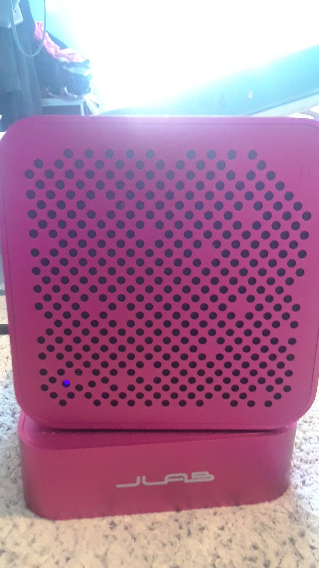 JLab Audio Crasher MINI, METAL BUILD Portable Splashproof Bluetooth Speaker with 10 Hour Battery - Pink