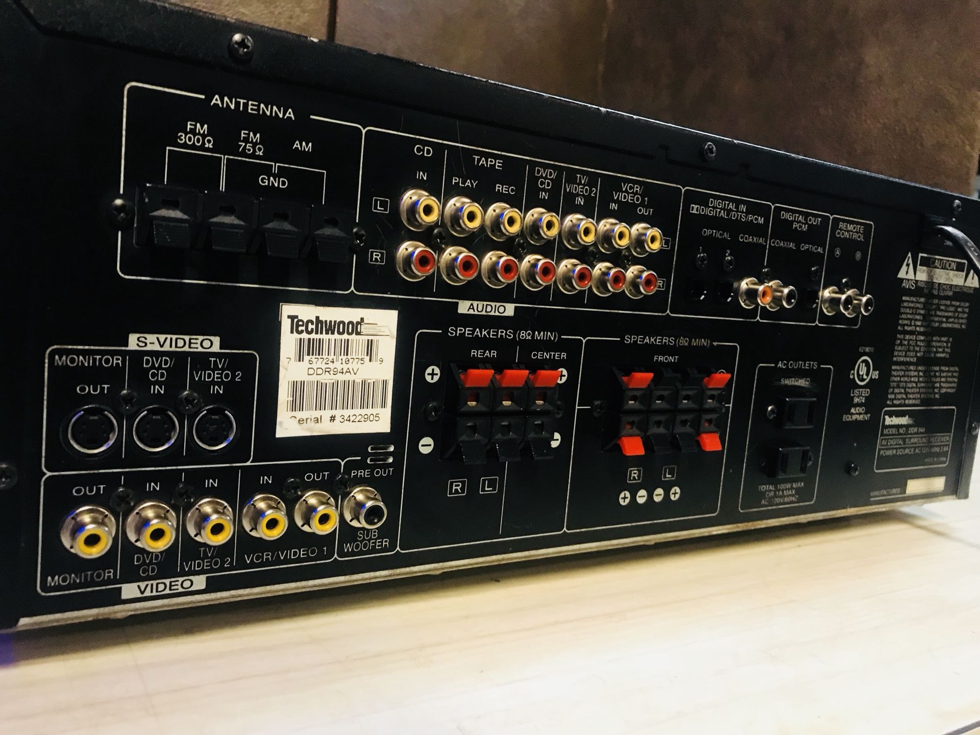Techwood Home Digital Stereo Receiver 5.1 S.S. 300W for Sale in Kent