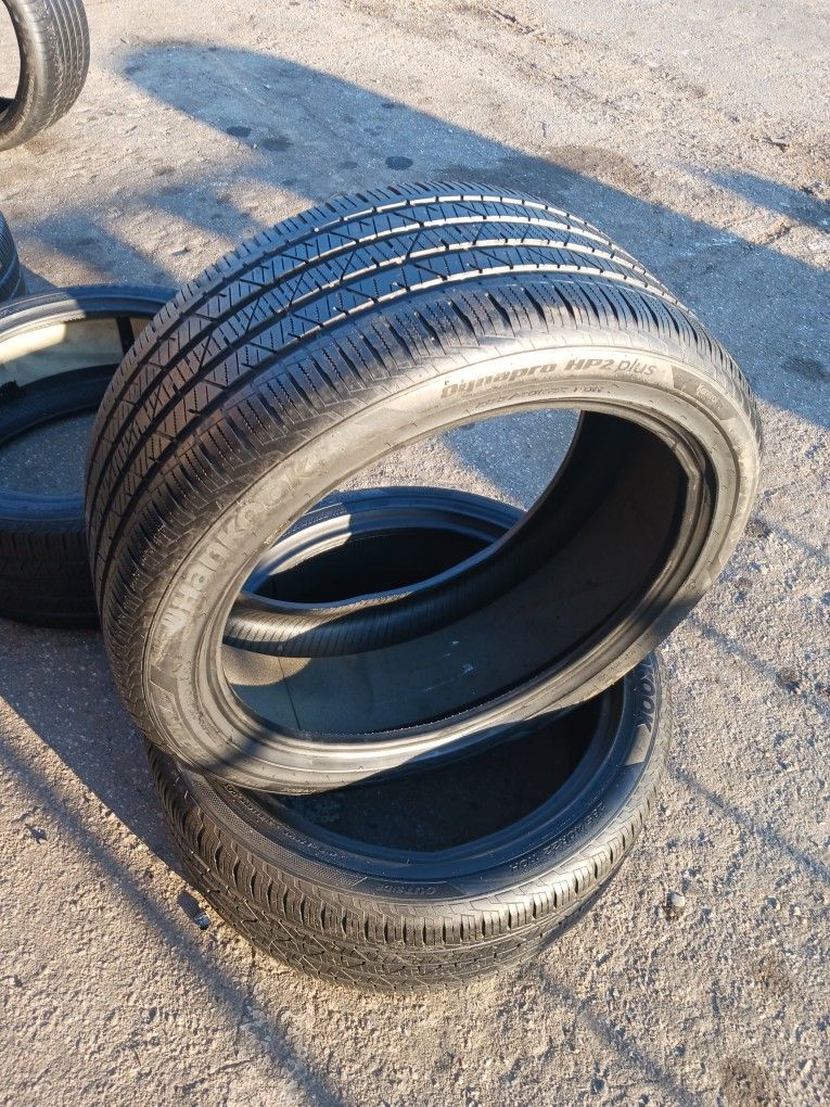 2 Used Tire Hankook Dynapro HP2 Plus Size 285/40/22