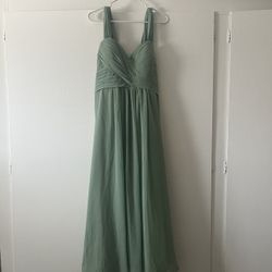 Olive Green bridesmaid Dress 
