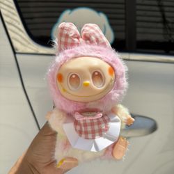 Pink Labubu Keychain