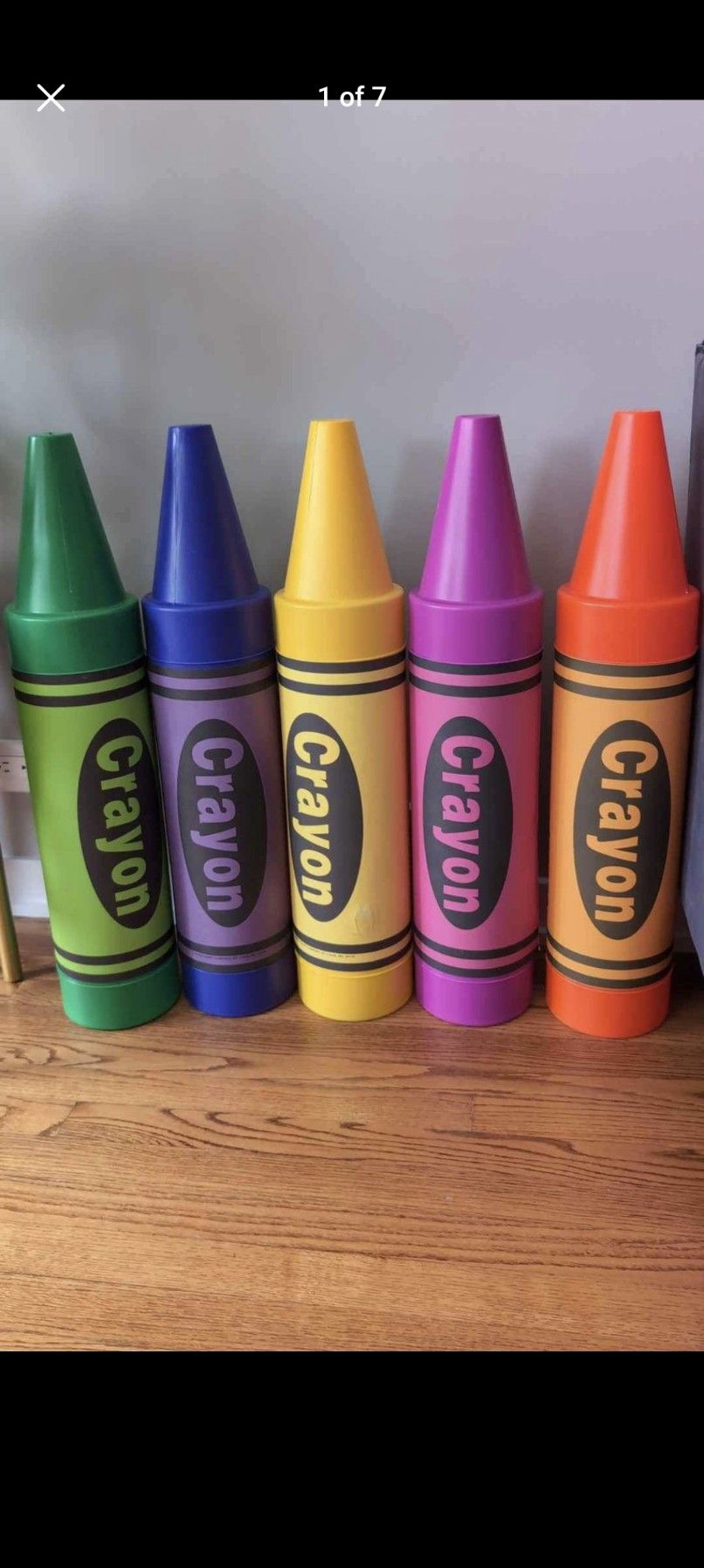 Crayola Crayon Handi Craft Company Coin Bank Green 28” Vintage