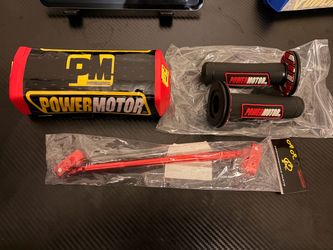 PowerMotor Dirt Bike Handlebar Pad and Grips Set