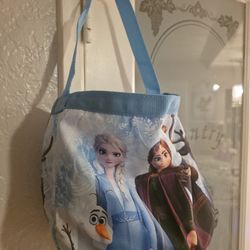 Disney Frozen 2 Elsa Anna Girls Collapsible Gift Basket Bucket Tote Bag