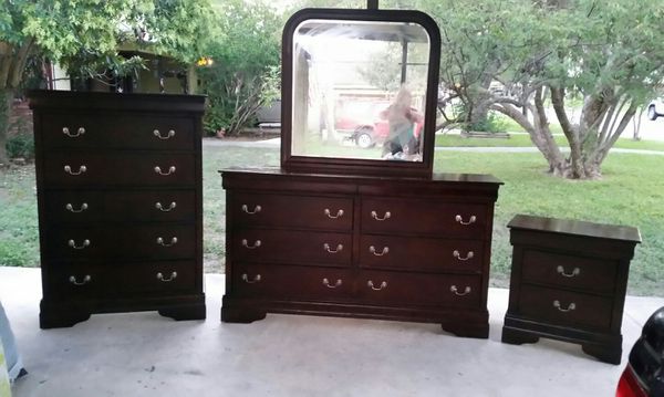 Dresser Set Dark Expresso With Hidden Compartment For Sale In San