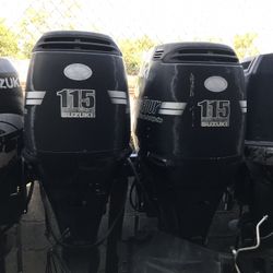 Twin Suzuki four stroke motors Outboard 115 hp hp