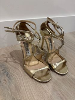Jimmy Choo Gold Sandals size 37