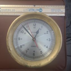 Brass Ship Clock