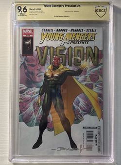 Young Avengers Presents #4 Vision CBCS 9.6 Signed John Dell (Marvel Comics 2008)