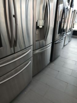 refrigerators, stoves, washing machine and dryer