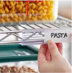 Clear Plastic Wire Rack Labels - Read FULL Description Before You Respond