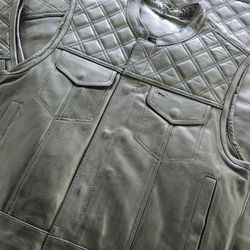 MENS LEATHER VEST