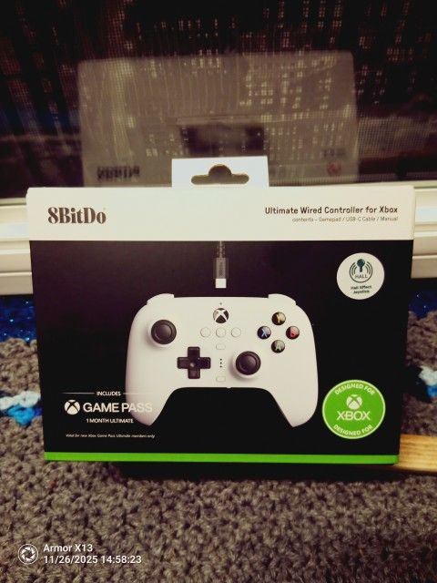8BitDo Ultimate Wired Controller for Xbox/PC (Hall Effect Joysticks) - NEW