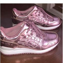 Asics Gel Lyte IIIAsics Gel Lyte III Shoes Metallic Rose H6E5K RARE Women 