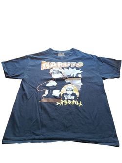 L Vintage Naruto Uzumaki Black T Shirt