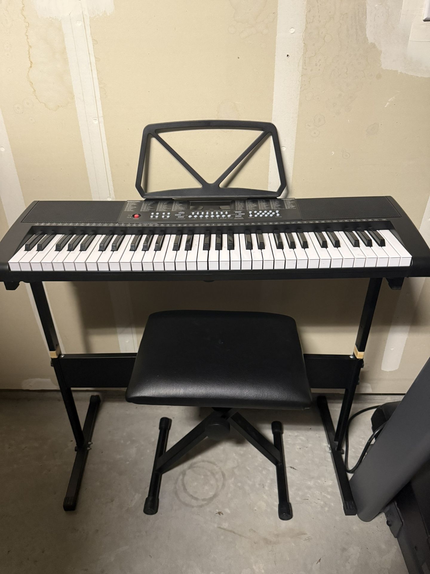 Best Choice Products 61-Key Electronic Keyboard Piano Portable Electric Keyboard Complete Beginner Set w/LED Screen, Stand, Bench