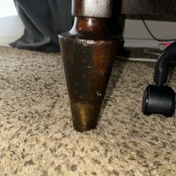 Vintage Art Deco Style MCM Hardwood Desk