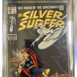 Silver Surfer 4 Classic Thor Vs SS Cover 