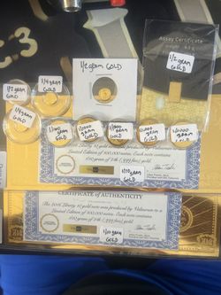 I have 1/2,1/2,1/2,1/4,1/4,1/10,1/10,(5) 1/1000 gram of gold.