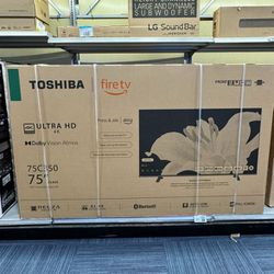 75” Toshiba Smart 4K LED Tv