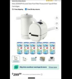 Above ground filter pool pump