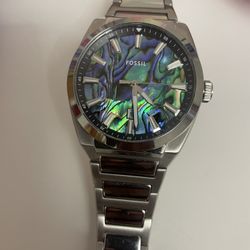 Mens Fossil Watch   New With Links 