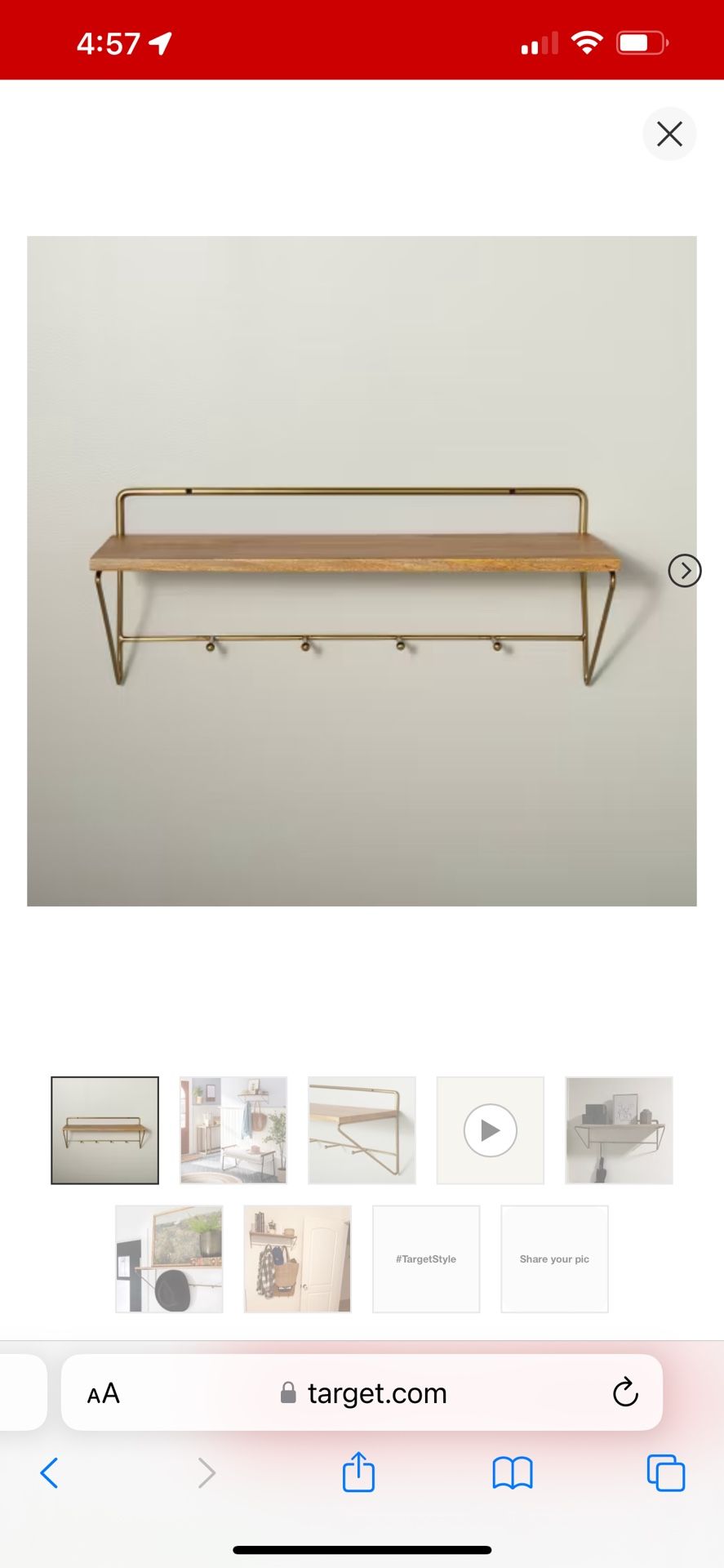 Hearth And Magnolia Wall Shelf
