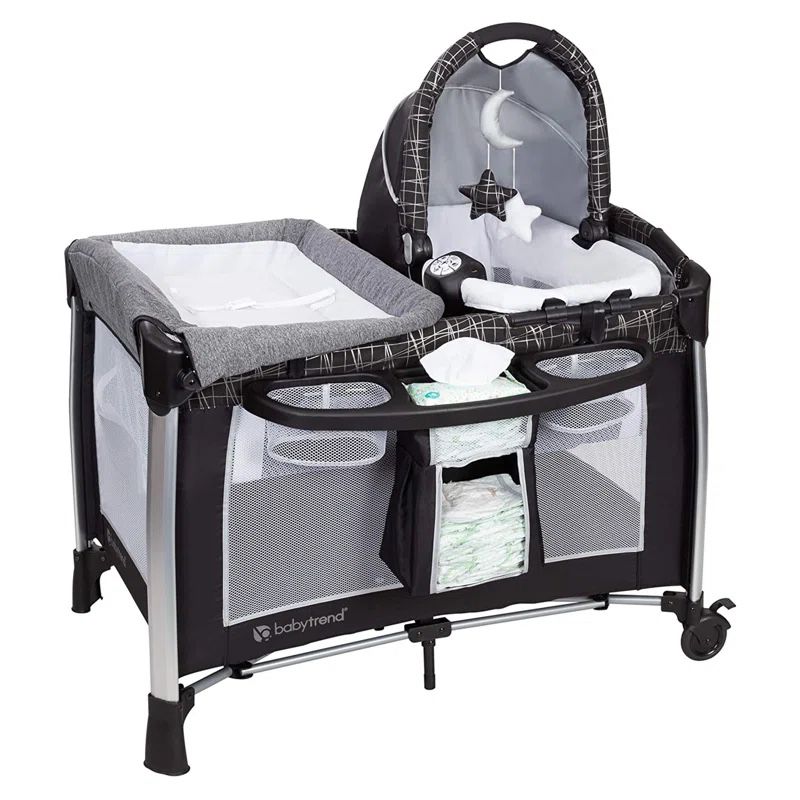 Baby Trend Bedside Crib With Mattress 