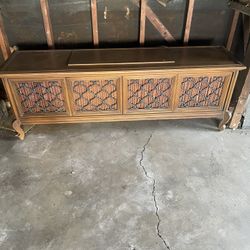 Old School Record Player/radio Furniture Vinyl Player 