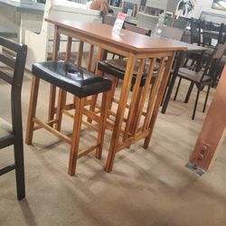 3pc Counter Height Dining Set