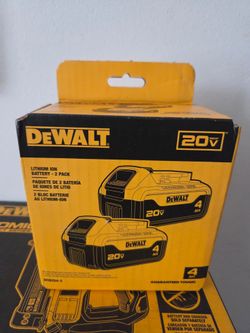 DeWalt 20V Max 4Ah Lithium Ion Battery 2-Pack