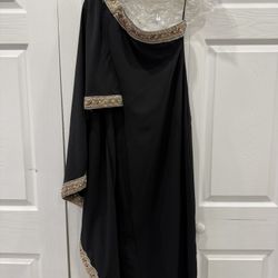One Shoulder Black Dress