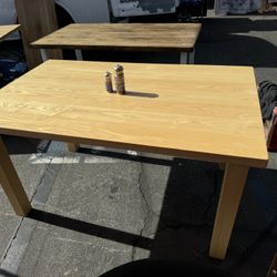 5’ x 36” dining table, solid ash wood