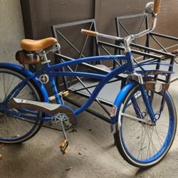 Huffy Cape Cod Cruiser Bike – Classic Blue (Needs Wheels)
