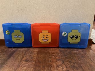 Three Lego Storage Project Cases   $30 For Set Of 3