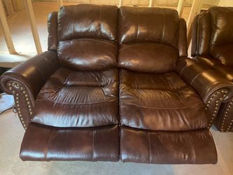 Leather Loveseat / Rocker