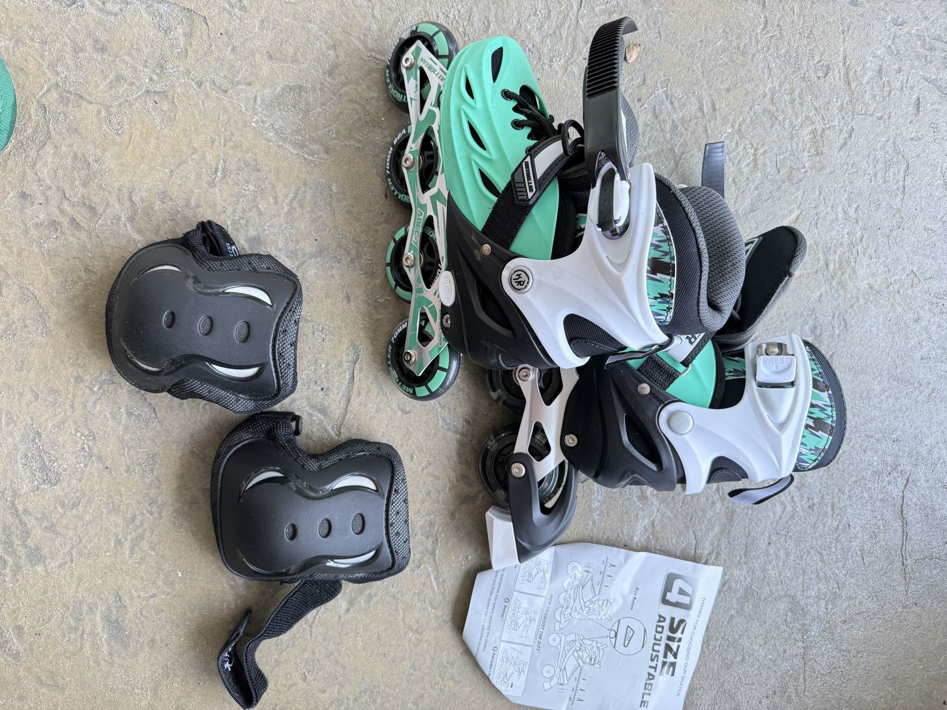 Kids Roller Blades, Adjustable, Never Used